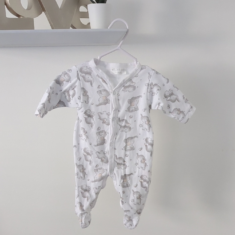 Watch Me Grow Baby Sleeper Footed Pajamas